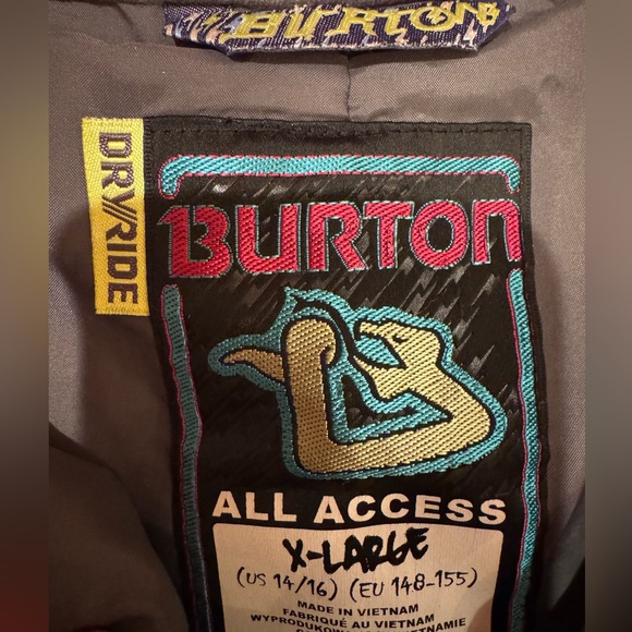BURTON snowboard pants Kid’s 14/16 XL DRYRIDE snow ski boys girls Gote-Tex shell - Picture 9 of 17
